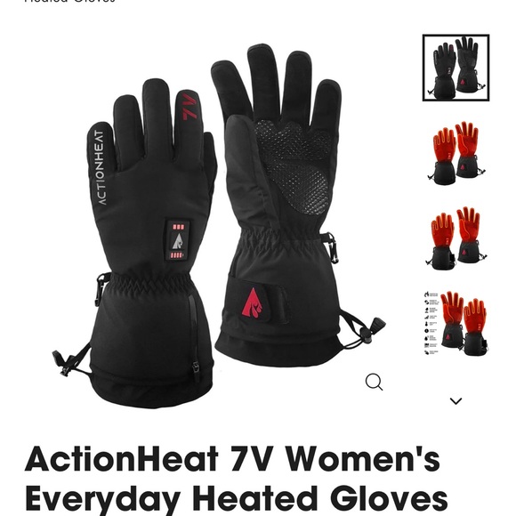 ActionHeat Black Heated Gloves - Picture 3 of 3